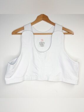 Medebra Post-Surgical Bra Aftercare Medical Top Healing White‎ Size 4X 52-54 A-C